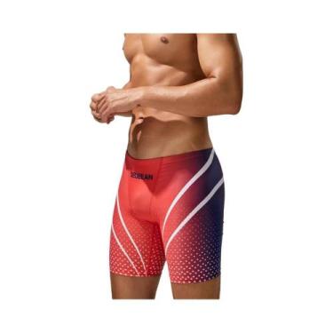 Imagem de Novo maiô masculino de cintura baixa, roupa de banho longa VORTEX GRAD
