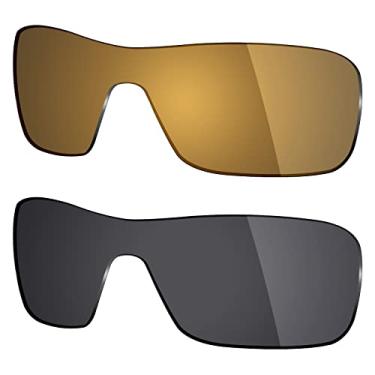 Imagem de 2 pares de lentes polarizadas de substituição da Mryok para óculos de sol Oakley Turbine Rotor – Opções