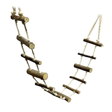 Imagem de LOVIVER Hamster de animais de estimação, escalada, escada de brinquedo, pássaros, ponte suspensa, rato