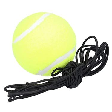 Imagem de Treinador de bola de tênis, bola de treinamento de tênis para iniciantes, esportes portáteis multifuncionais com corda para prática de tênis para uma pessoa solteira