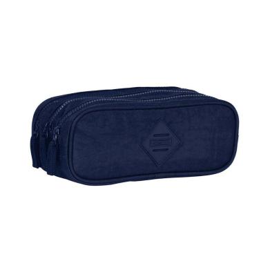 Imagem de Estojo Escolar 3 Compartimentos Crinkle Sestini Azul