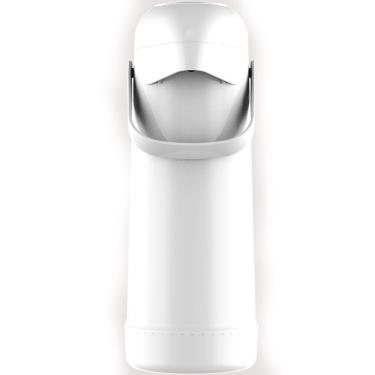 Imagem de Garrafa Térmica De Pressão 1 Litro Magic Pump Branco Termolar 54813