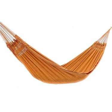 Imagem de Rede de Dormir Jeans Life Laranja com Franjas