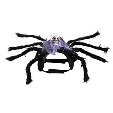 Imagem de Pet Spider Chest Back Small Cats and Dogs Skeleton Spider Pet Halloween Costumes Gatos e cães Halloween Pet Fantasias