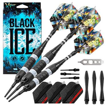 Imagem de Viper Black Ice Soft Tip Dardos com anéis de prata, 16 gramas