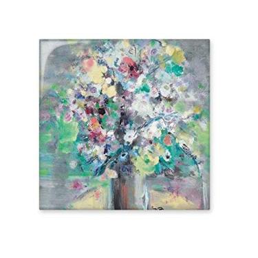 Imagem de Pintura a óleo de primavera arte natureza morta azulejo de cerâmica brilhante banheiro cozinha decoração artesanato presente