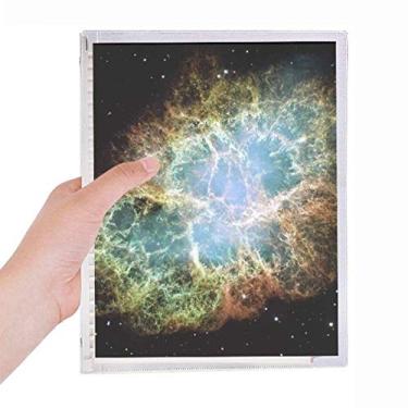 Imagem de Caderno de nebulosa misteriosa do Universo espacial, diário de folhas soltas recarregável, papelaria