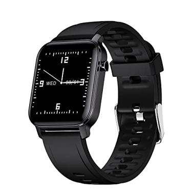 Imagem de ele ELEOPTION Smart Watch IP68 à prova d'água 1,4" Full Touch Screen Sport Smart Watch para mulheres e homens (preto)