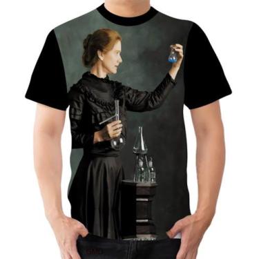 Imagem de Camisa Camiseta Marie Curie Cientista Mulher Nobel Física - Estilo Viz