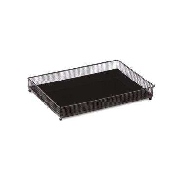 Imagem de Bandeja em Metal com Vidro Média Preto