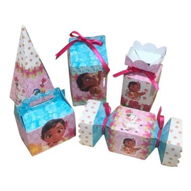 Imagem de Kit Festa  Moana Baby Lembrancinhas Festa Facil Papelaria infantil decoração