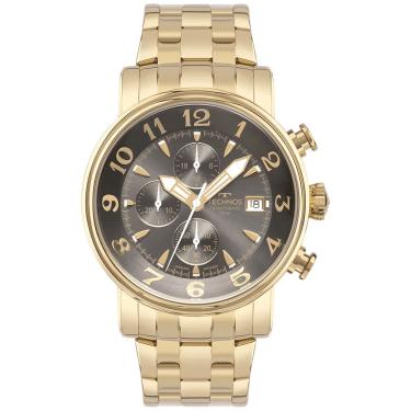 Imagem de Relógio TECHNOS masculino analógico cinza dourado JS15ENA/1P