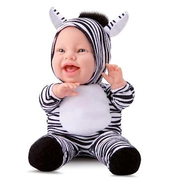 Imagem de Boneca Baby Babilina Planet Zebra 34cm, Bambola