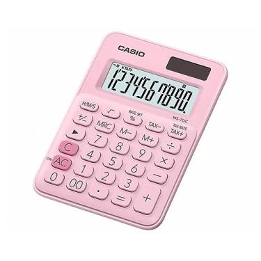 Imagem de Casio MS-7UC Mini Calculadora de Mesa de 10 Dígitos, Rosa (Pink), 120 x 85.5 x 19.4 mm