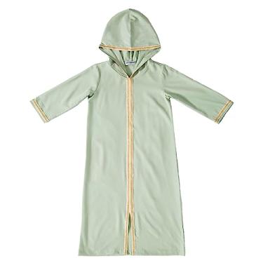 Imagem de Roupas étnicas tradicionais exóticas da Dinamarca da Europa do Norte da Europa Idade Média Roupas infantis Roupas com capuz roupão (110-120 cm de 5-6 anos)