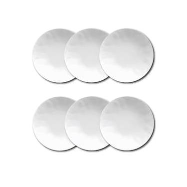 Imagem de Conjunto de Pratos Fundos Germer Orgânico em Porcelana Branco – 6 Peças