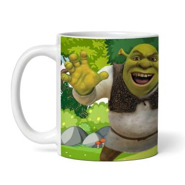 Imagem de Caneca Shrek e Fiona Personalizada em Cerâmica