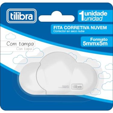 Imagem de Tilibra - Corretivo em Fita Nuvem 5mmX5m, Cores Sortidas, Rosa