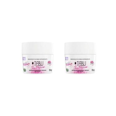 Imagem de Desodorante Creme Tabu 55G Sem Perfume - Kit Com 2Un