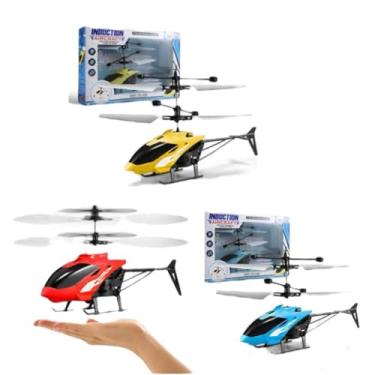 Imagem de Mini Helicóptero Voador C/Sensor Indução A Mão Drone Recarregável Brinquedo de criança