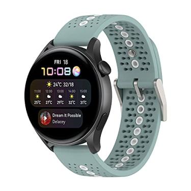 Imagem de Hoopyeecase Esporte pulseira de relógio para Samsung Galaxy Watch 4 40mm/44mm pulseira, Galaxy Watch 3 41mm /Galaxy Watch 4 Classic 42mm/46mm, 20mm Suave Silicone Substituição pulseira de relógio
