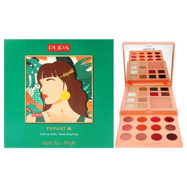 Imagem de PUPA Paleta de maquiagem Milano Pupart M 003 Stay Wild – Paleta de cosméticos para olhos, lábios e rosto – com blush em pó, marcador, corretivo, batom e sombra – Fórmula sem parabenos – 20 ml