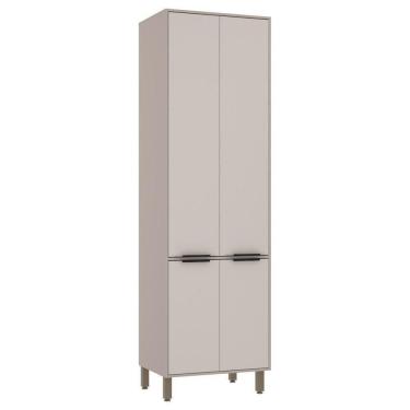 Imagem de Paneleiro Simples 70cm 4 Portas Stylo Luciane Móveis Cinammon-beige