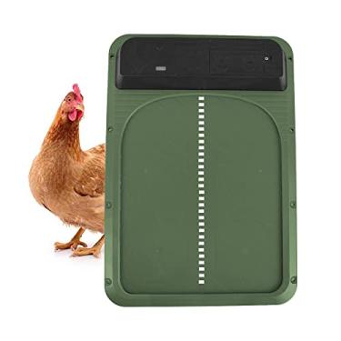 Imagem de Abridor automático de porta de galinheiro, porta de galinheiro automático com sensor de luz, porta de galinha alimentada por bateria para aves pequenas, abridor de portão elétrico à prova d'água para