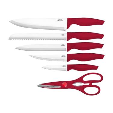 Imagem de Conjunto de Facas 6Pcs Cross, Vermelho, Brinox