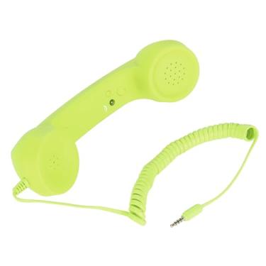 Imagem de Aparelho de Telefone Celular, Aparelho de Telefone à Prova de Radiação USB C de 3,5 Mm, Aparelho de Telefone retrô, Receptor de Telefone Celular Portátil, para Smartphone (Verde)