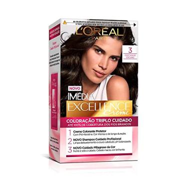 Imagem de Coloração Imédia Excellence, L'Oréal Paris, Castanho Escuro, Coloração Imédia