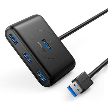Imagem de Hub Usb 3.0 Usb 3.0 Multi Compatível 0,5 Metros Velocidade Transferência 5Gbps Preto