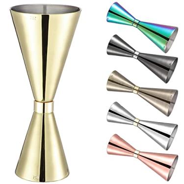 Imagem de Jigger 56.7 g 28.3 g (60ml/30ml), jigger japonês acabado com medidas internas, copo medidor de coquetel para bartending
