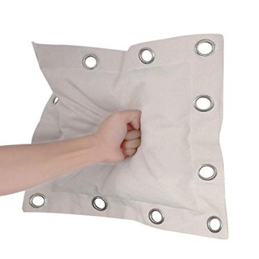 Imagem de YOUFINE Wing Chun Saco de boxe de perfuração de parede Kung Fu Equipamento de Treinamento de Artes Marciais Lona Saco de Areia Foco Saco Pesado (Branco 1)