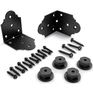 Imagem de OZCO Building Products 46618-1 OZCO Laredo Sunset Standard (10 cm) -2 peças de clipes de caibro, preto