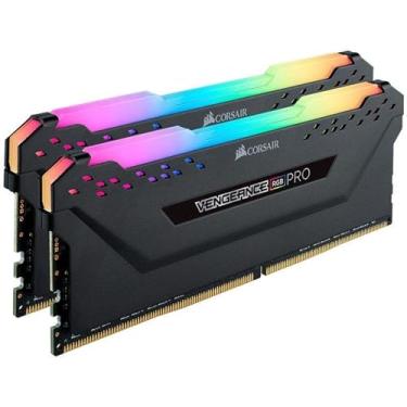 Imagem de CORSAIR VENGEANCE RGB PRO 16 GB (2 x 8 GB) DDR4 2666 MHz C16 LED Desktop Memory - Preto