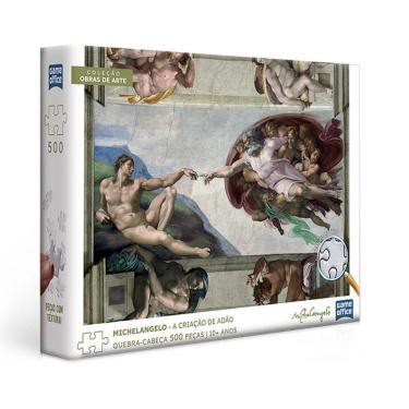 Imagem de Quebra Cabeça A Criação De Adão Michelangelo 500 Peças 10+