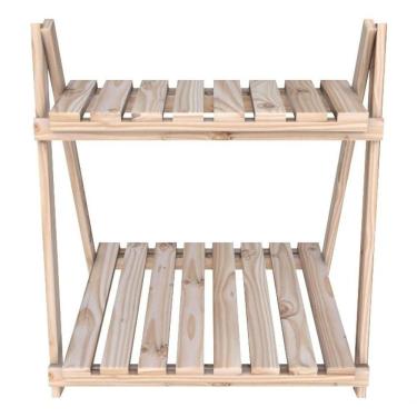 Imagem de Estante Maderia Livreiro Modular 2 Prateleiras Madeira