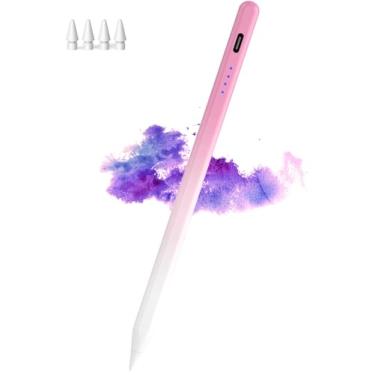 Imagem de Caneta Stylus para iPad (2018-2025), Pad Pencil 10ª geração com rejeição de palma, lápis digital ativo compatível com Apple iPad 6/7/8/9/10/A16, Pro 27.9 cm/32.8 cm/33.0 cm/M4, Mini 5/6, Air 3/4/5/M2