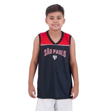 Imagem de Regata São Paulo University Infantil Preta