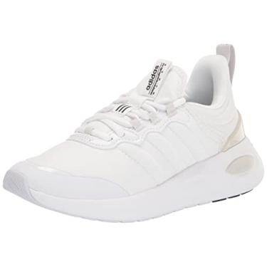 Imagem de adidas Tênis de corrida feminino Puremotion Super, Branco/Cinza Um, 11