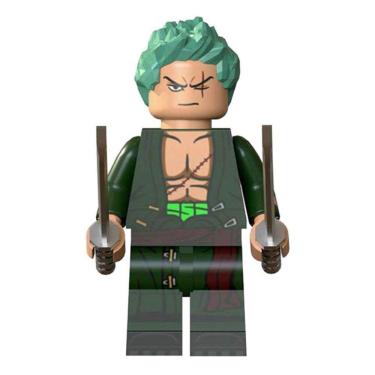 Imagem de Boneco Blocos De Montar One Piece Zoro Pirate