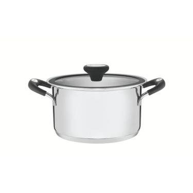 Imagem de Caçarola Solar Silicone Funda 24 cm 6,1 L em Aço Inox Fundo Triplo com Tampa e Alças em Silicone Tramontina 62124/243