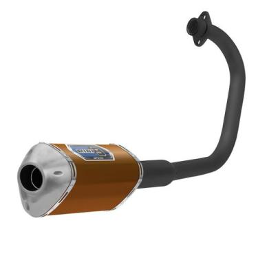 Imagem de Escapamento Pro Tork Mini 3 Titan Ks/Es-150 2004 À 2008 Curva Preta, D