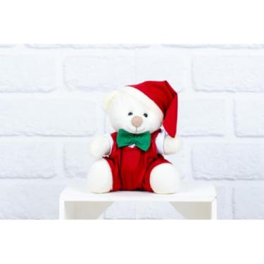 Imagem de PELUCIA URSO DE NATAL MACACAO - TEDDE 12 CM (PELUCIA PALHA)