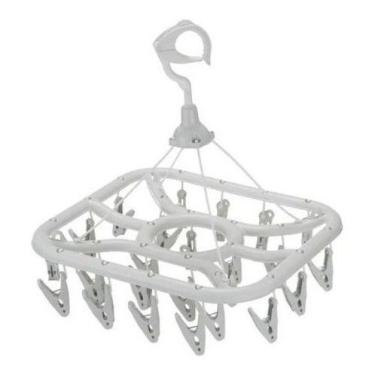 Imagem de Varal Calcinhas Cueca Roupas Intimas 24 Prendedores Quadrado - Injepla