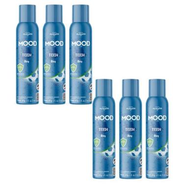 Imagem de Kit 6 Desodorante Teen Boy Mood Care 150Ml - My Health