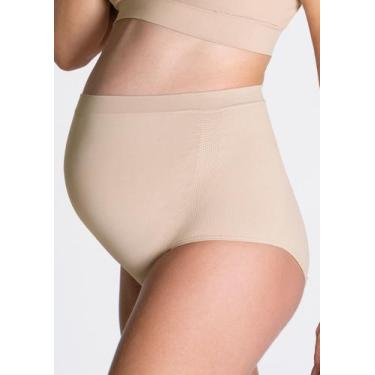 Imagem de Kit Com 3 Calcinhas Cinta Sem Costura Para Gestante Grávida Loba Lupo,