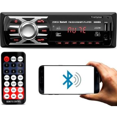 Imagem de Aparelho mp3 De Som Carro Automotivo Bluetooth Pendrive Sd Rádio unive