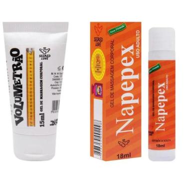Imagem de Kit Volumetrão Incha Pênis 15Ml + Napepex Gel Adstringente 18Ml Segred